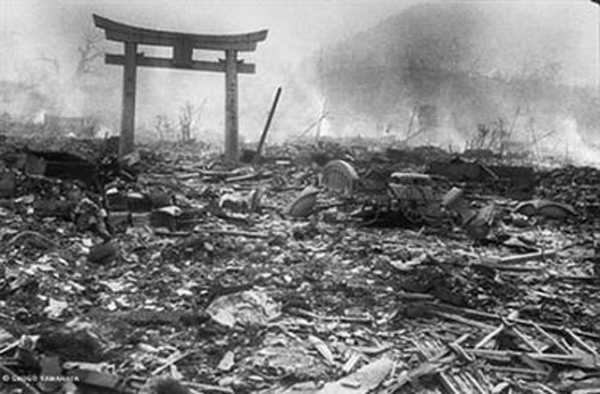 nagasaki atomic bomb. Nagasaki ground zero, August,